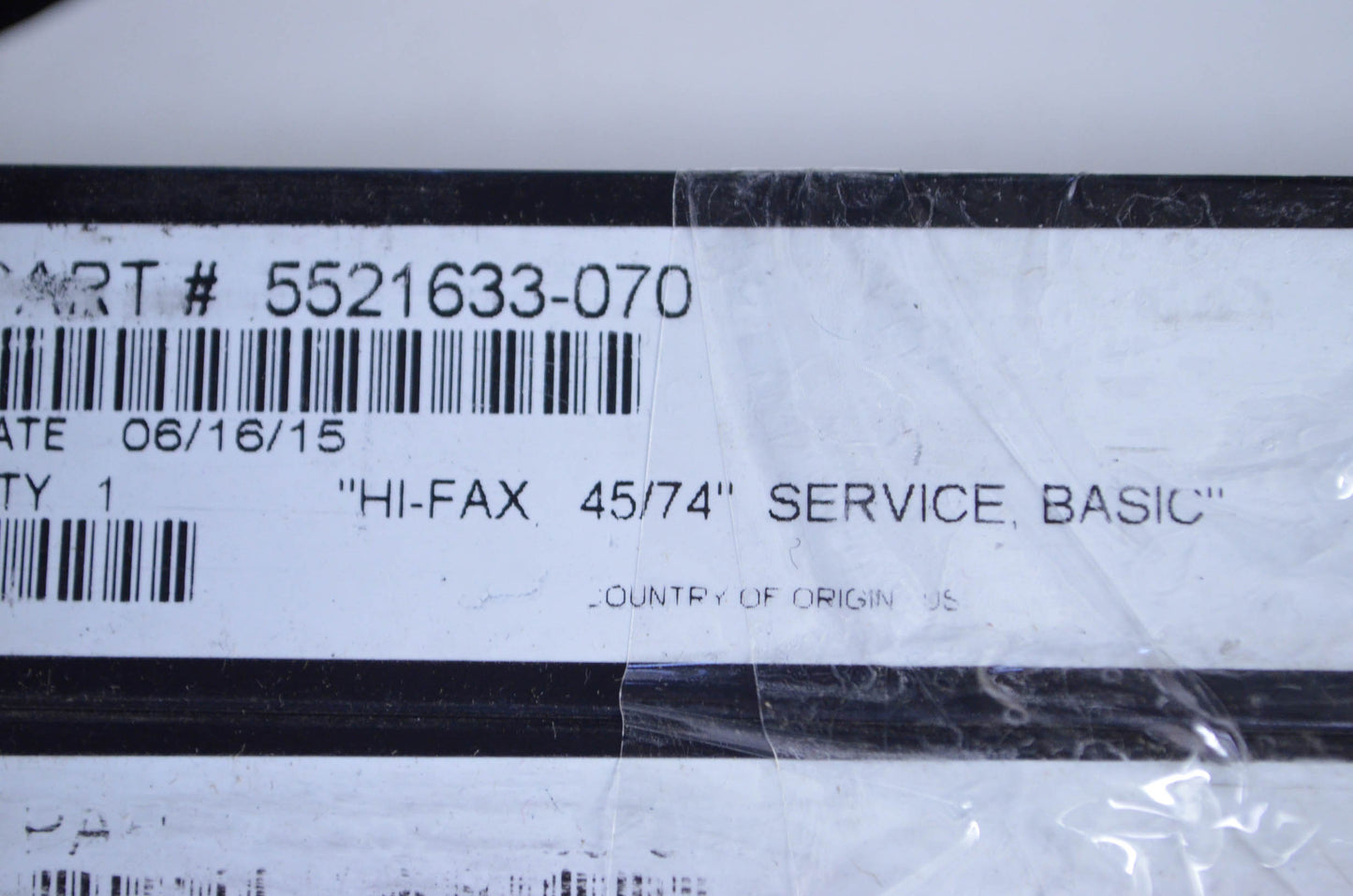 Black HI-Fax Basic Service Slider Qty 4 NOS