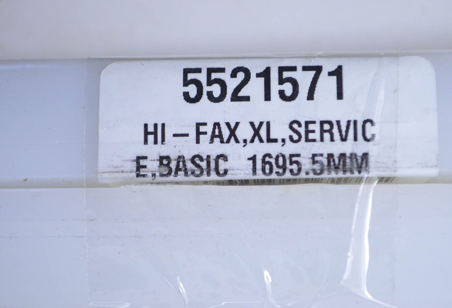 White HI-Fax XL Basic Service Slider Qty 2 NOS