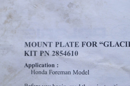 New OEM Polaris Glacier Plow Frame Mount Kit NOS