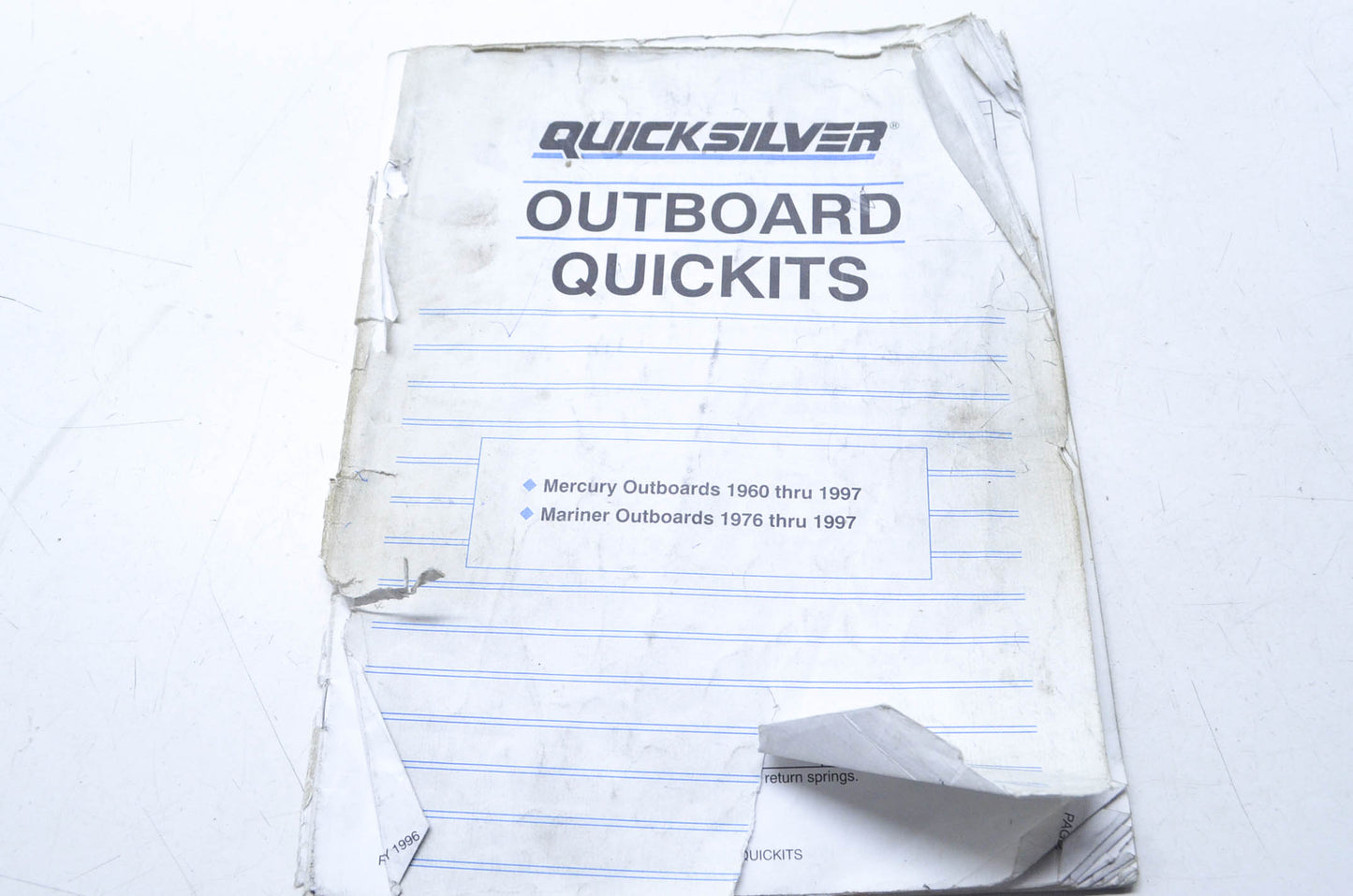 OEM Mercury 90-823294-92 1960-1997, Mariner 1976-1997 Quickits Manual