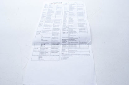 OEM Mercury 90-835450 , 30-700 Service Manual Index NOS