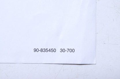 OEM Mercury 90-835450 , 30-700 Service Manual Index NOS