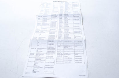 OEM Mercury 90-835450 , 50-503 Service Manual Index NOS