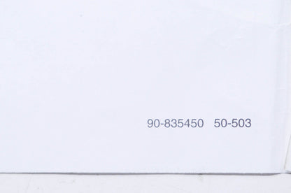OEM Mercury 90-835450 , 50-503 Service Manual Index NOS