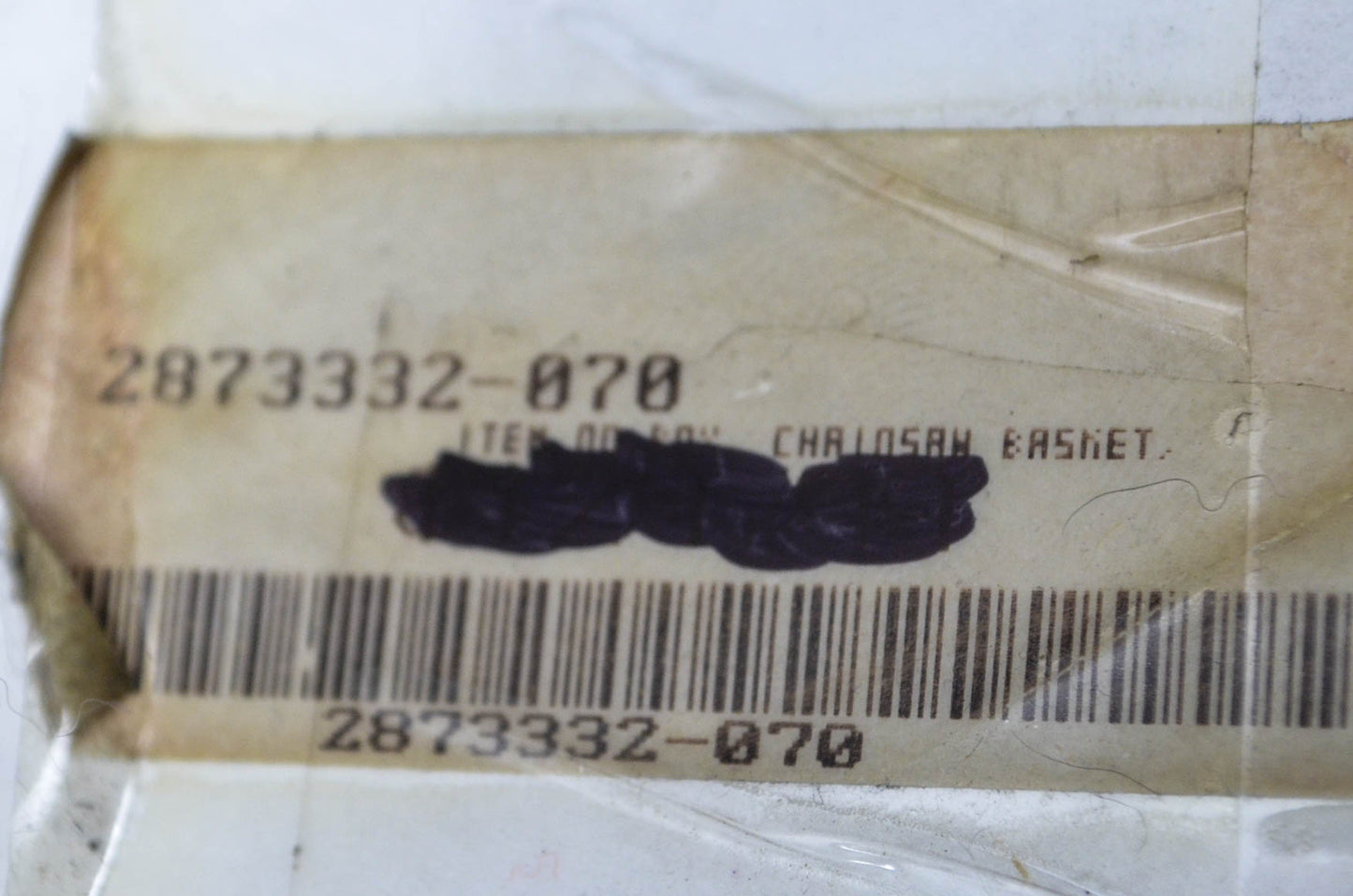 Rack Box Chainsaw Basket NOS