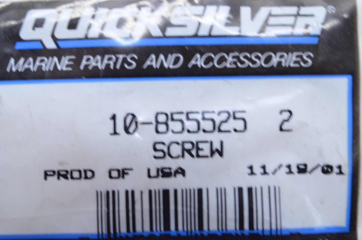 OEM Mercury 10-855525 2 Screw NOS