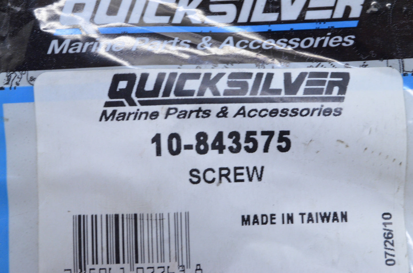 OEM Mercury 10-843575 Screw .375-16 x 4.0 NOS