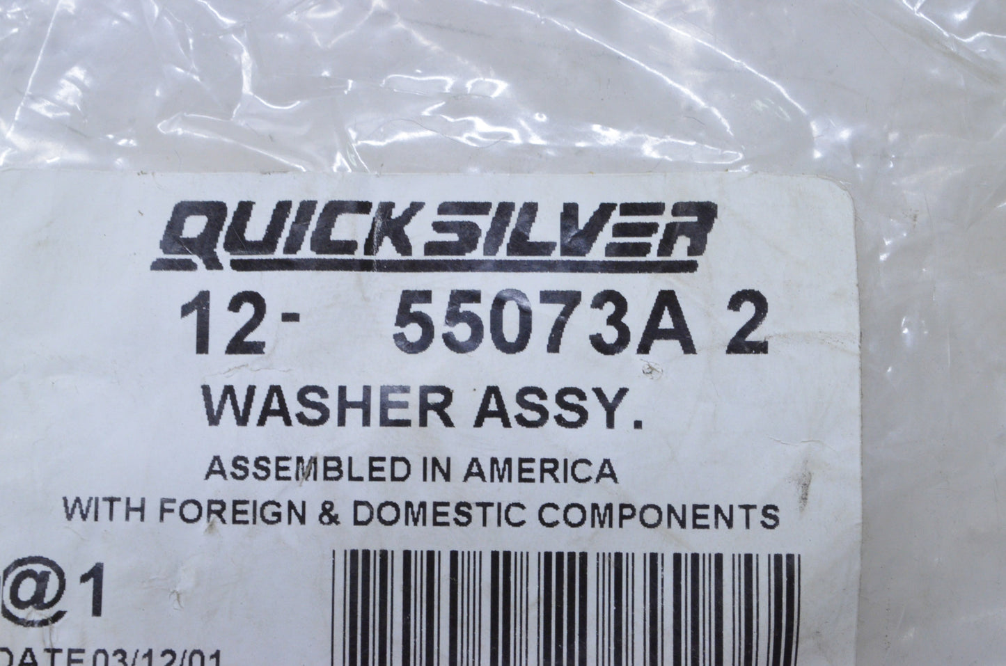 OEM Mercury 12-55073A 2 Washer Assembly NOS