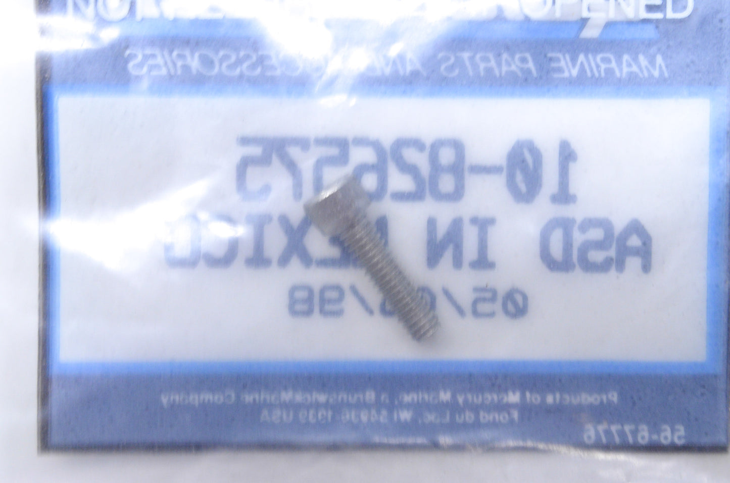 OEM Mercury 10-826575 Screw Qty 2 NOS