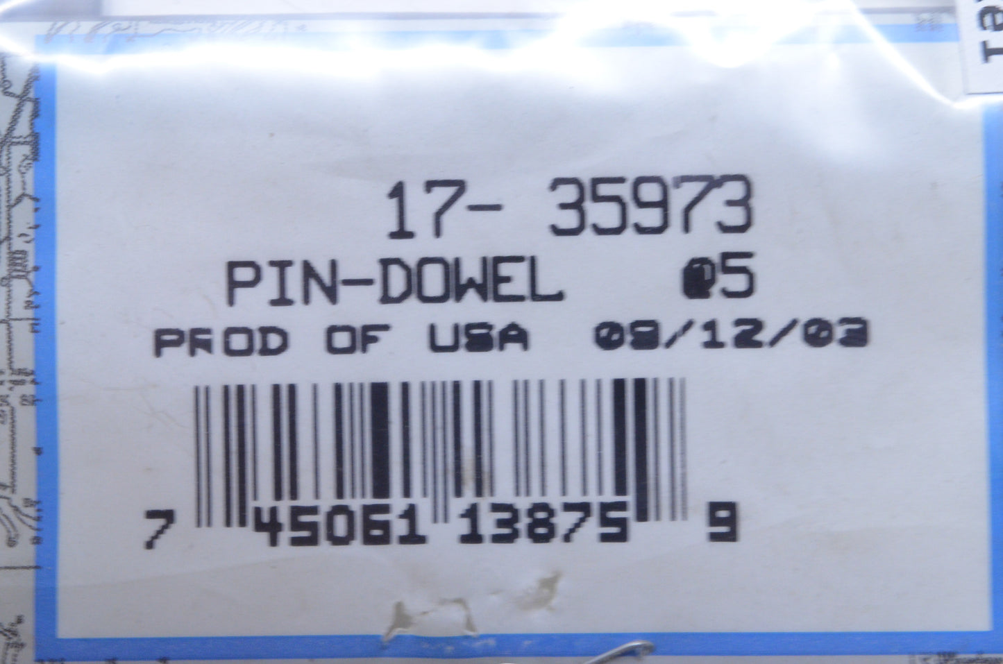 OEM Mercury 17-35973 Dowel Pin NOS