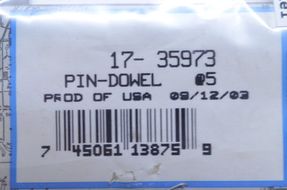 OEM Mercury 17-35973 Dowel Pin NOS