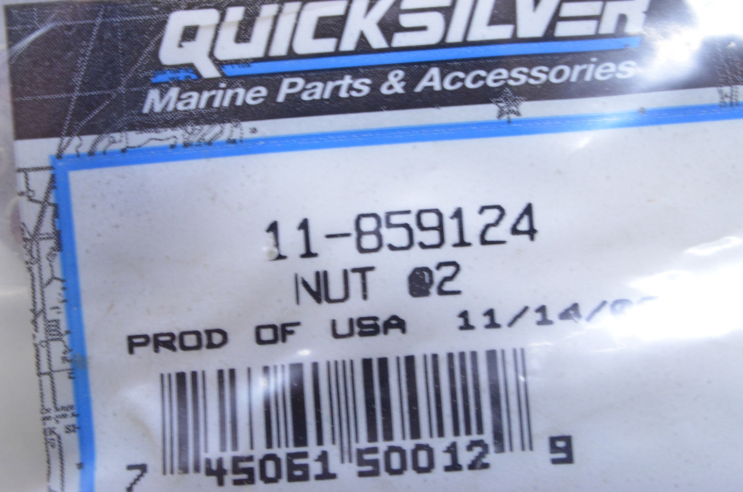OEM Mercury 11-859124 Nut Qty 2 NOS