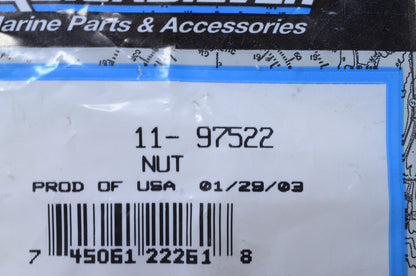 OEM Mercury 11-97522 Nut NOS