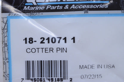 OEM Mercury 18-21071 1 Cotter Pin NOS