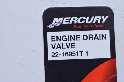 New OEM Mercury Engine Drain Valve NOS