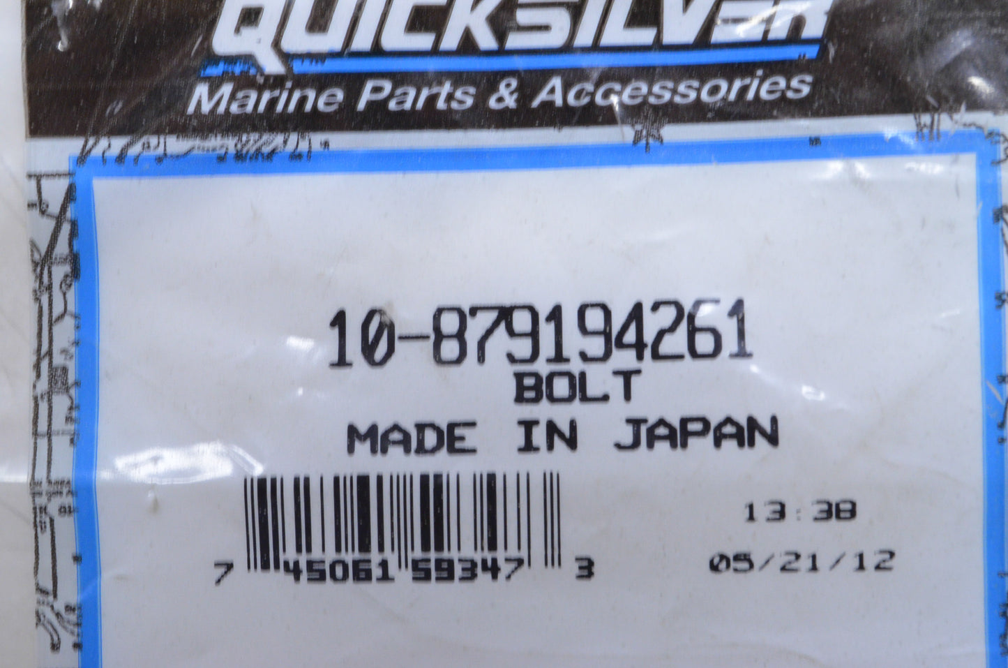 OEM Mercury 10-879194261 Bolt NOS