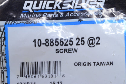 New OEM Mercury Screw QTY 2 NOS