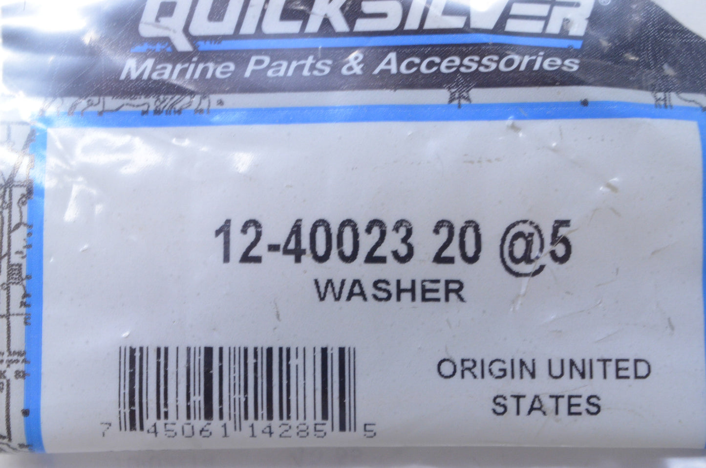 OEM Mercury 12-40023 20 Washer NOS