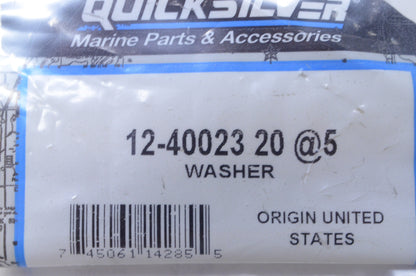 OEM Mercury 12-40023 20 Washer NOS