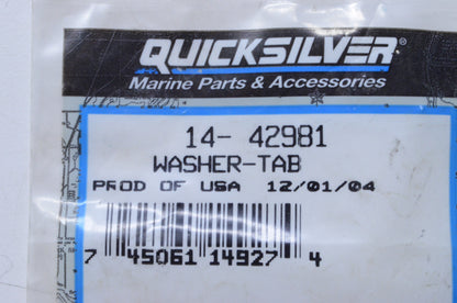 New OEM Mercury Tab Washer NOS