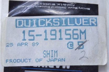 OEM Mercury 15-19156M Shim NOS