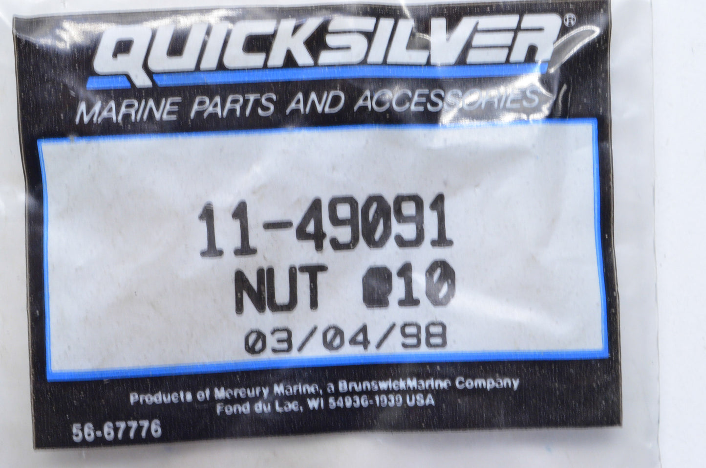 New OEM Mercury Nut QTY 10 NOS