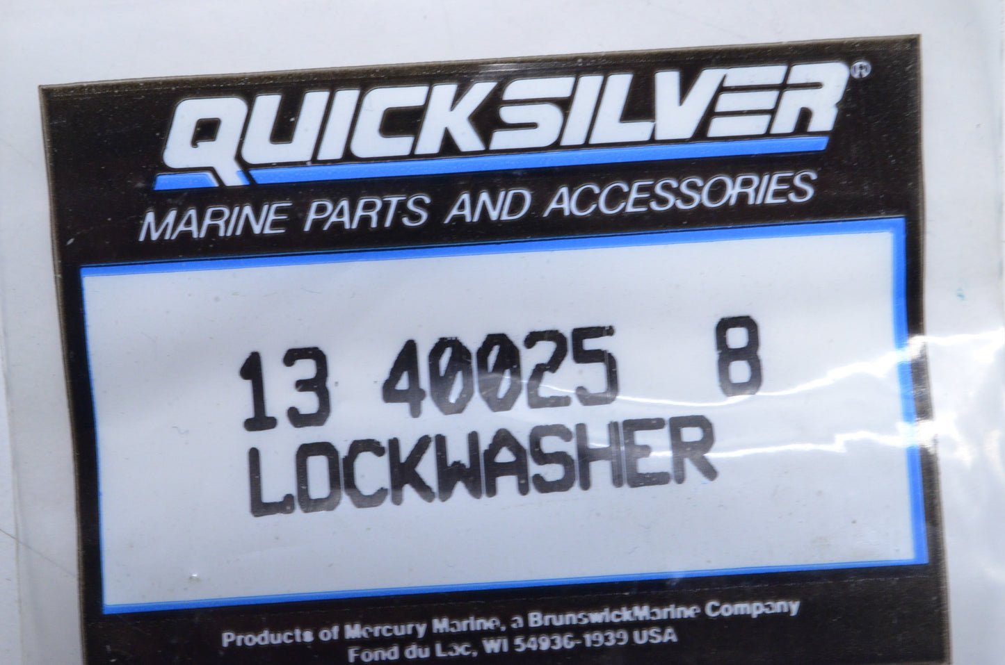 OEM Mercury 13-40025 8 Lockwasher NOS