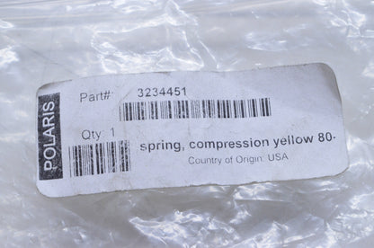 OEM Polaris 3234451 Yellow Compression Spring 80-130 NOS