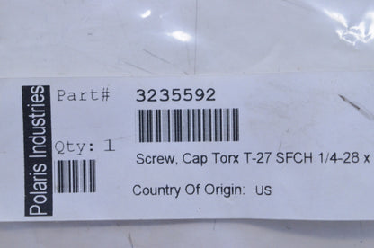 OEM Polaris 3235592 FH T-27 1/4-28X.625 Patch Screw NOS