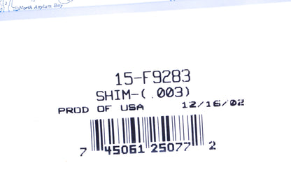 Shim .003 NOS