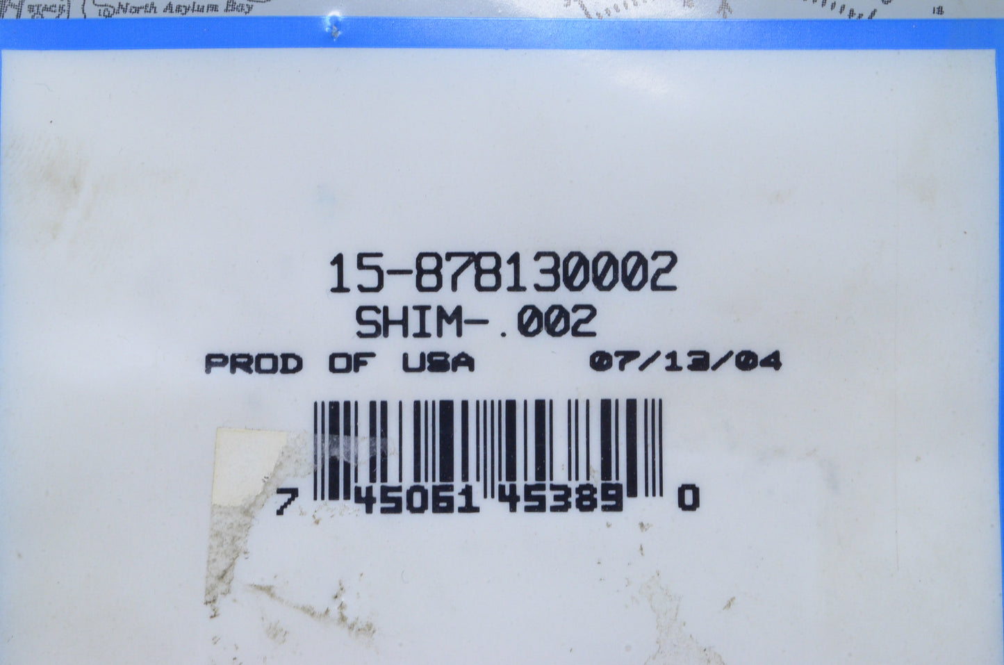 Shim .002 Red NOS