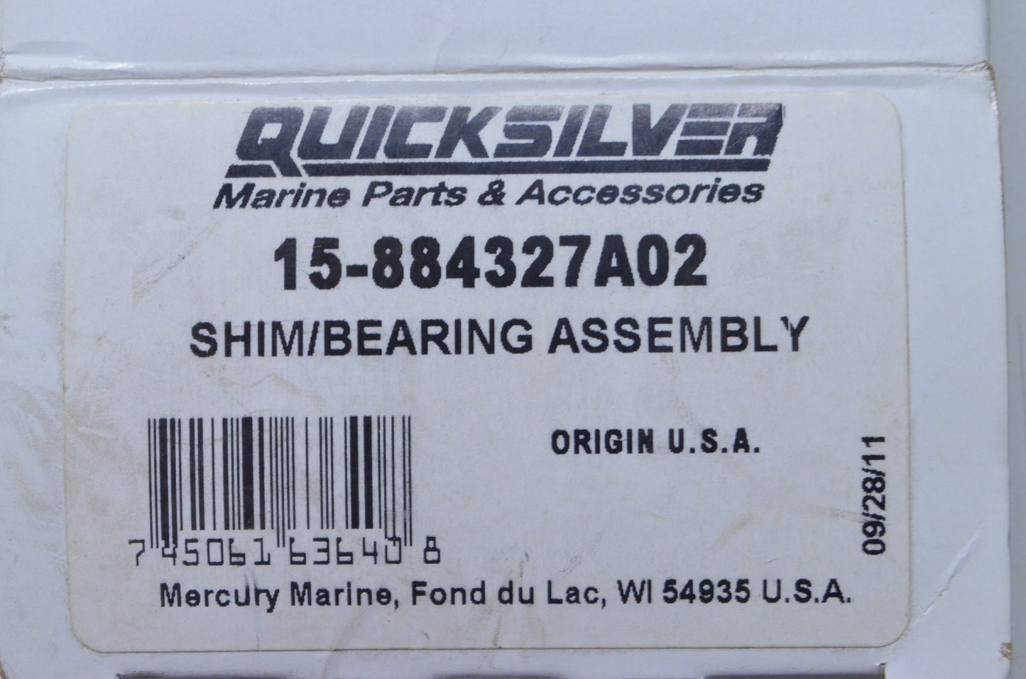 Shim/Bearing Assembly NOS