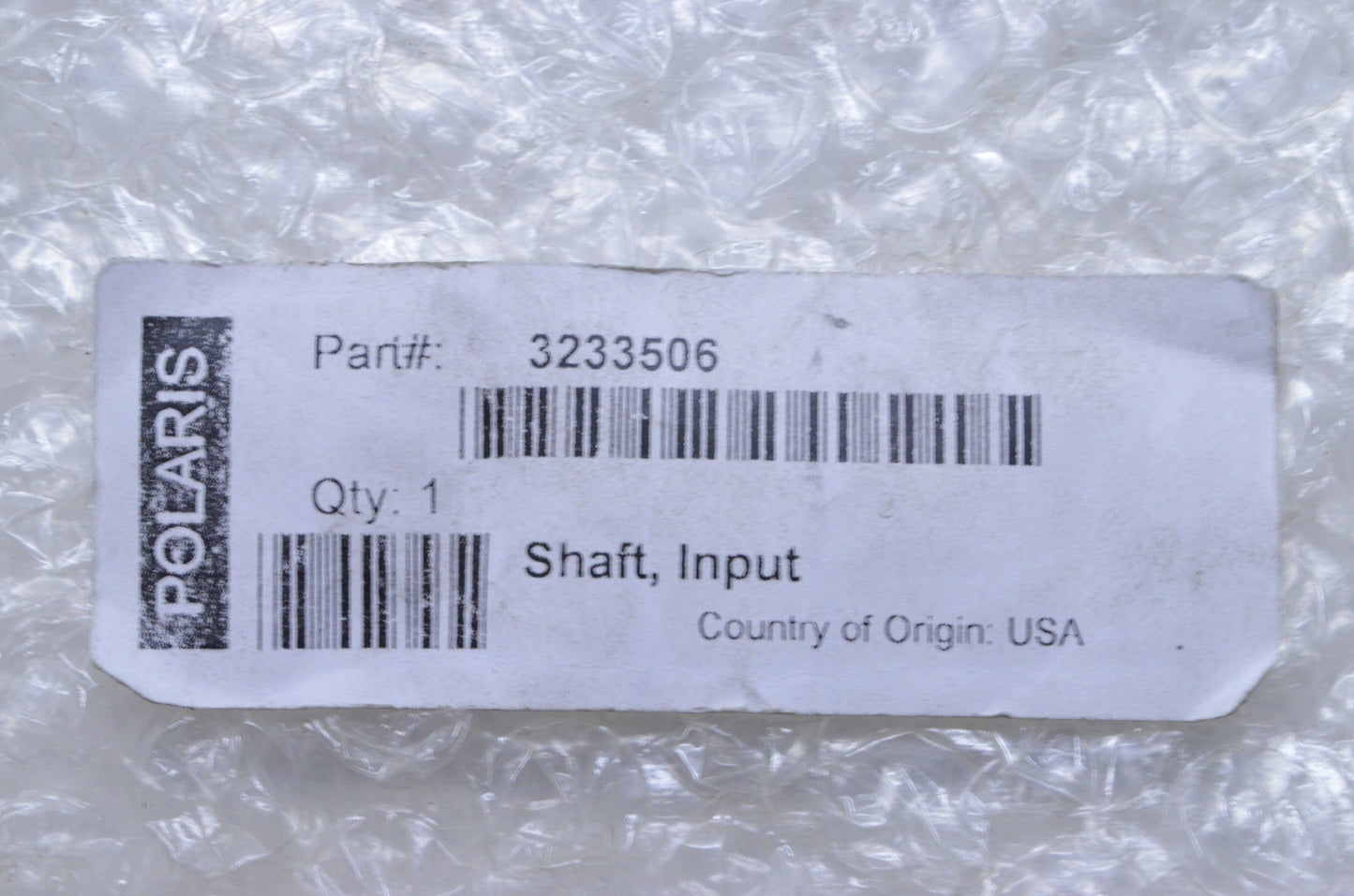 OEM Polaris 3233506 Input Shaft