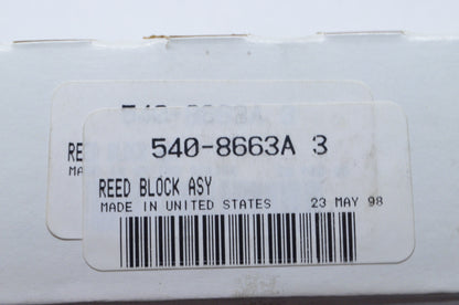 Reed Block Assembly NOS