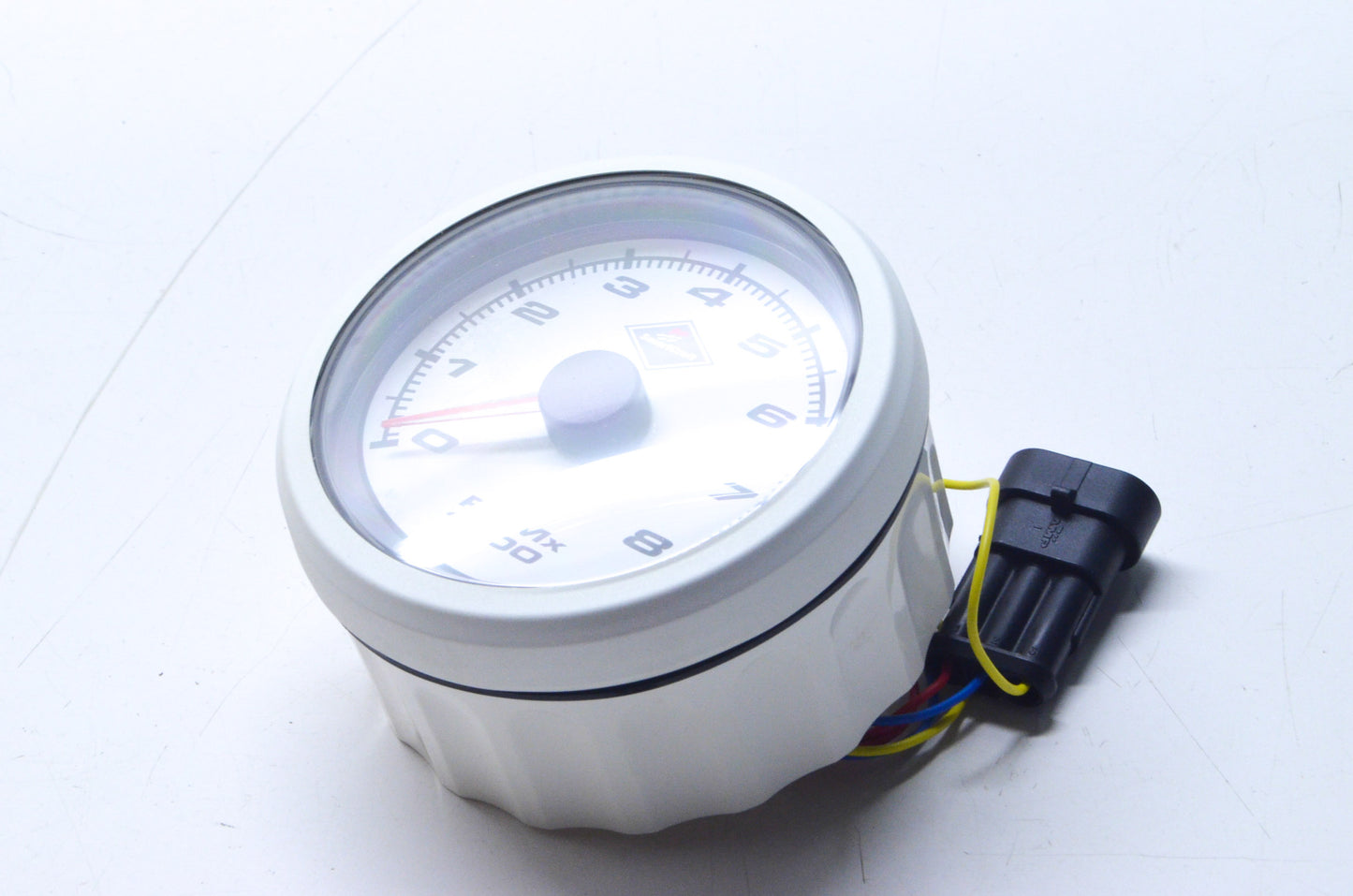 White Speedometer Gauge NOS
