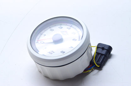 White Speedometer Gauge NOS