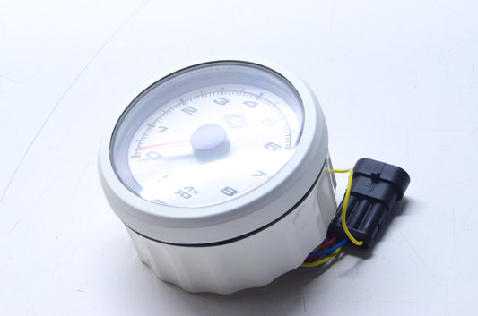 White Speedometer Gauge NOS