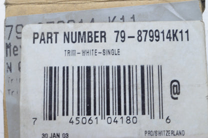 White Trim Gauge NOS