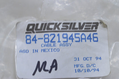 OEM Mercury 84-821945A46 Cable Assembly NOS