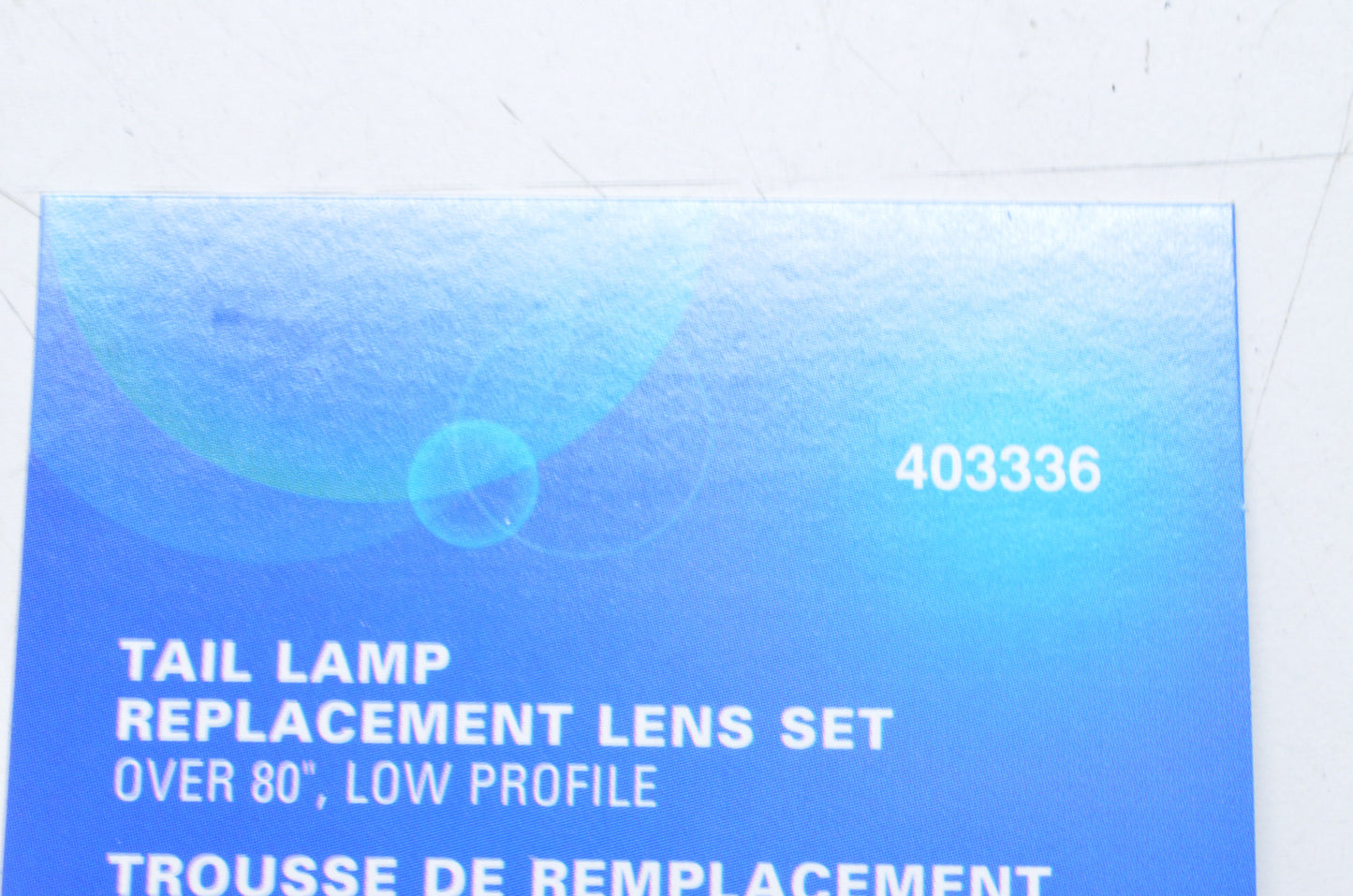 Wesbar 403336 Tail Lamp Replacement Lens NOS