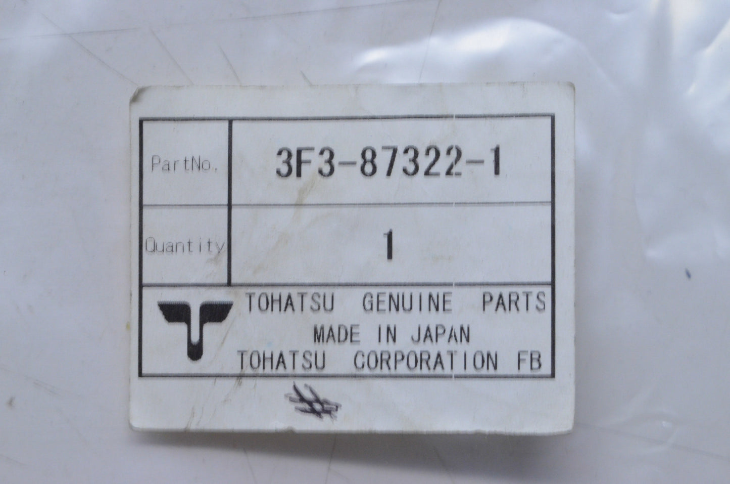 New OEM Tohatsu Water Repair Kit  NOS