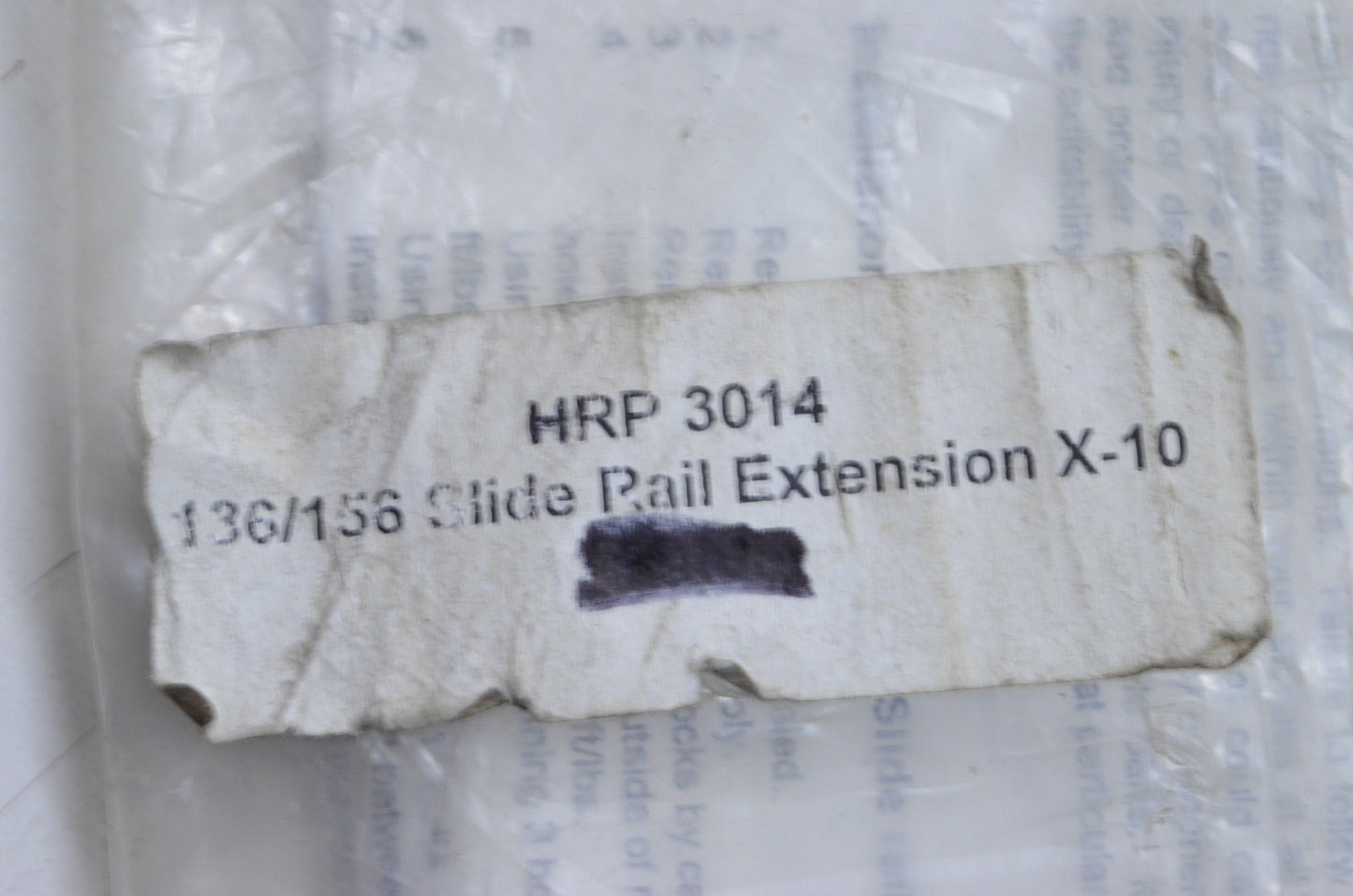 HRP HRP 3014 Slide Rail Extension Kit NOS