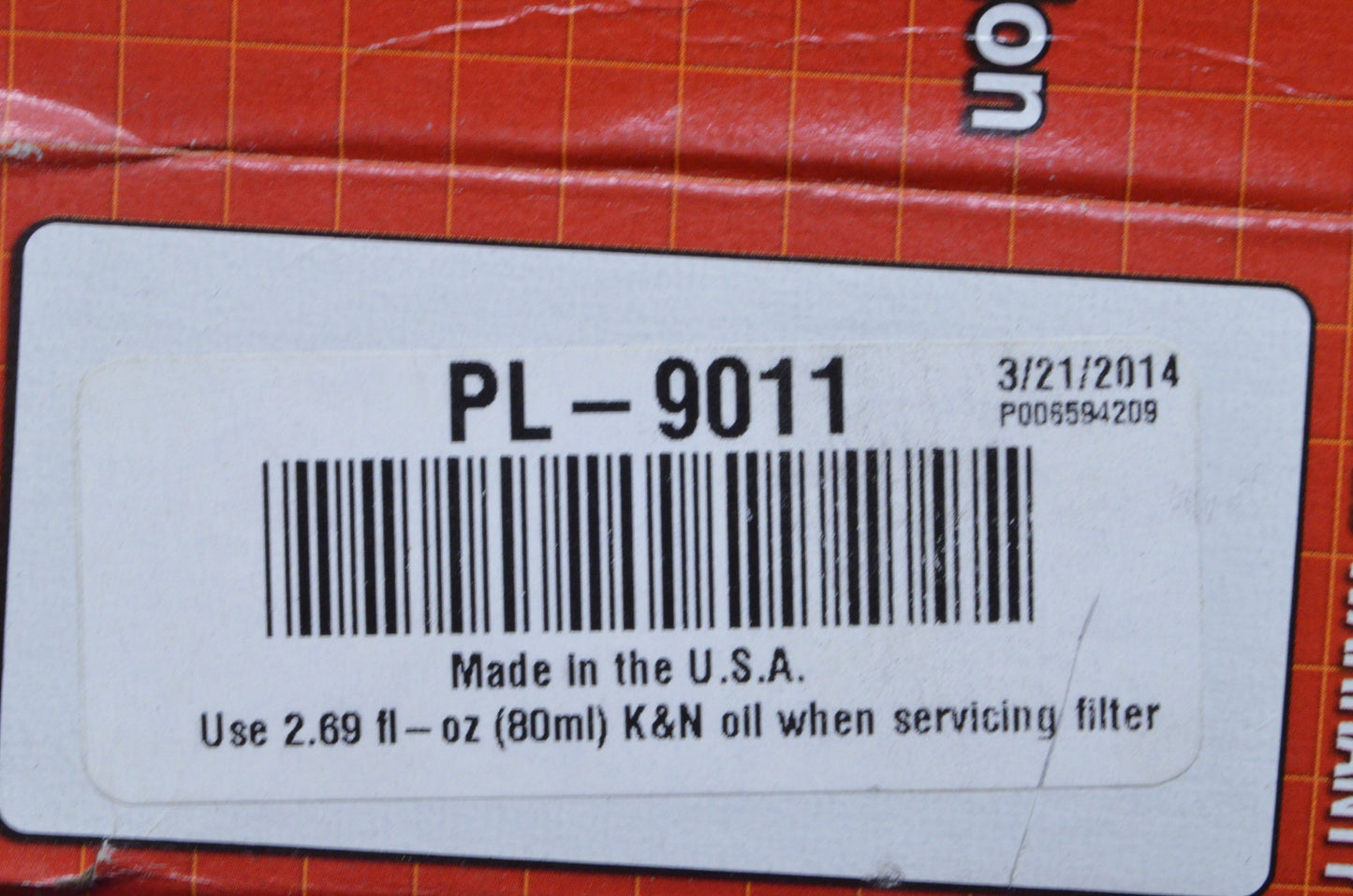 New K&N Air Filter NOS