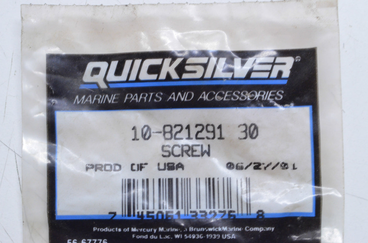 OEM Mercury 10-821291 30 Screw NOS