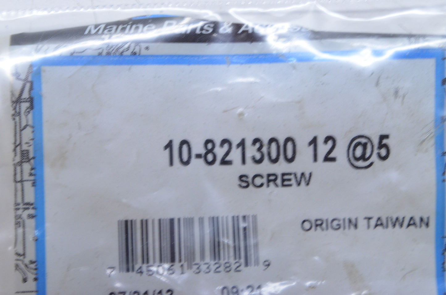 OEM Mercury 10-821300 12 Screw Qty 2 NOS