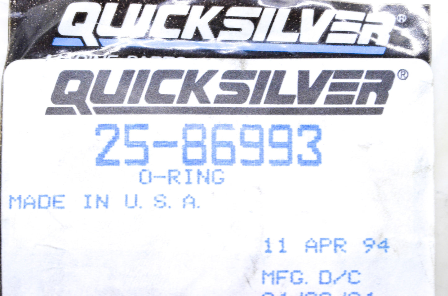 OEM Mercury 25-86993 O-Ring NOS