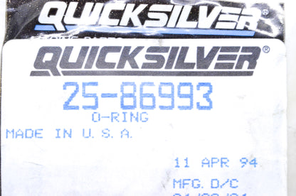 OEM Mercury 25-86993 O-Ring NOS