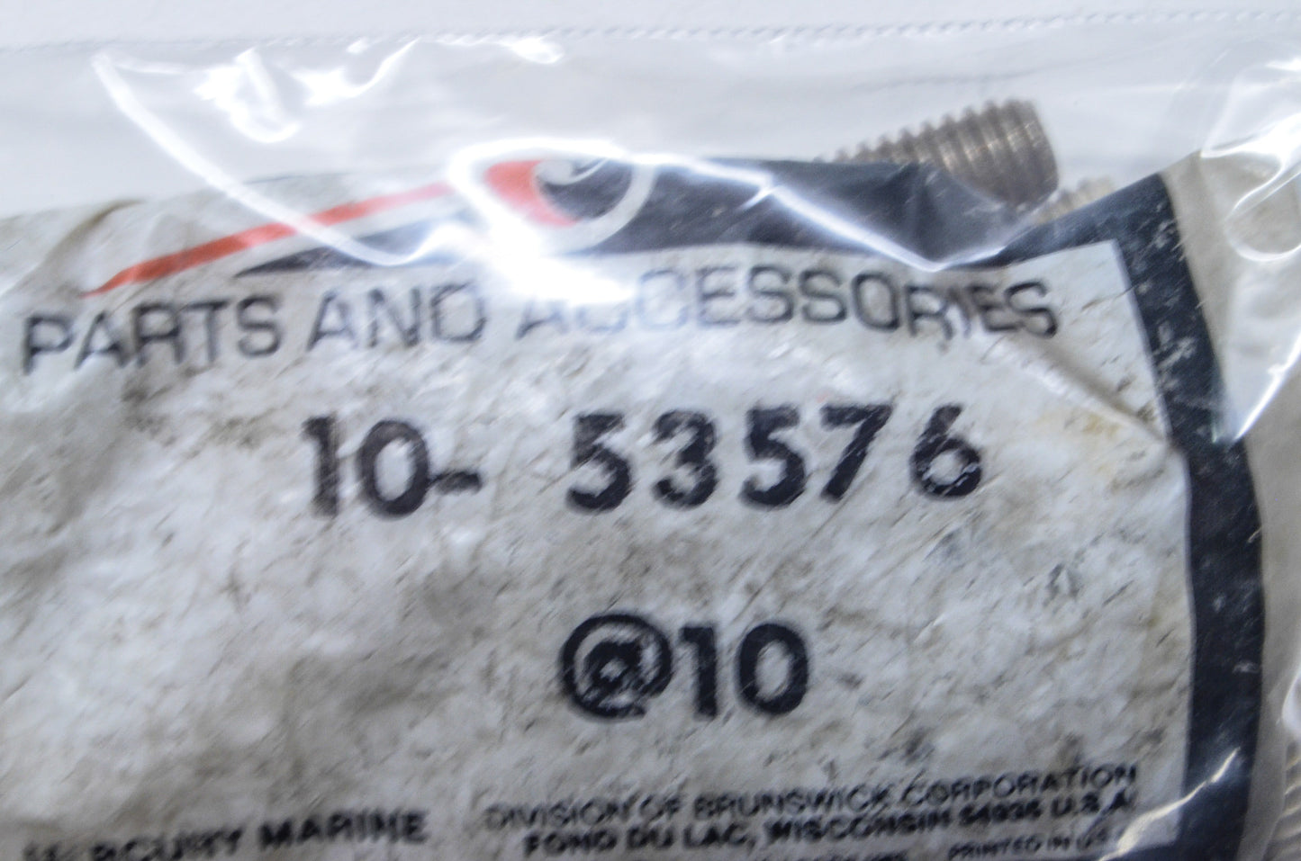 OEM Mercury 10-53576 Screw Qty 2 NOS