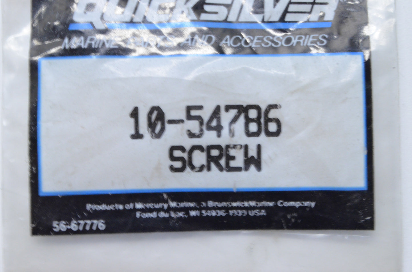OEM Mercury 10-54786 Screw NOS
