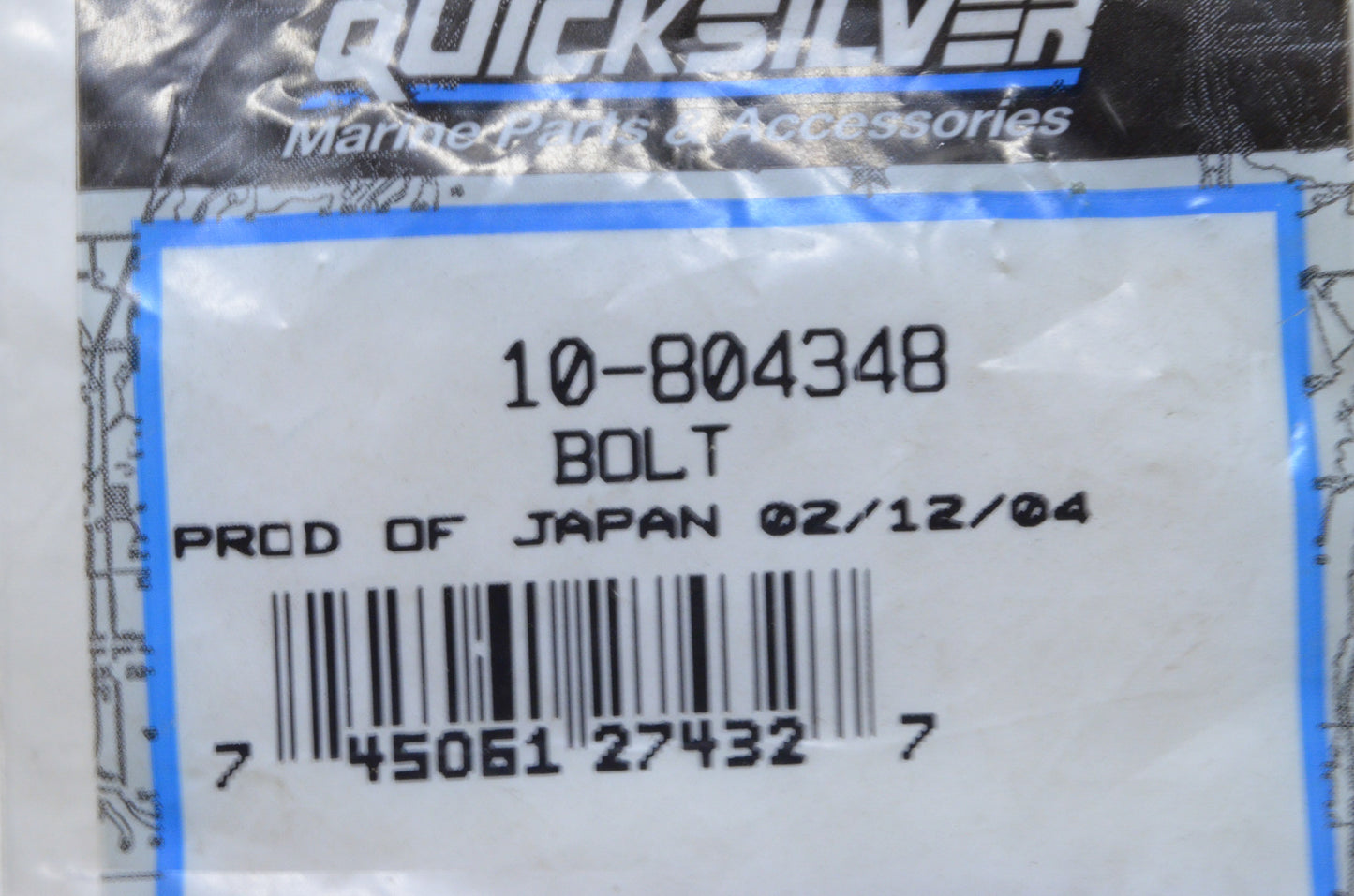 OEM Mercury 10-804348 Bolt NOS